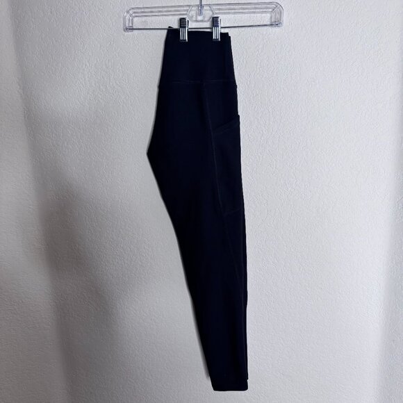 EUC Abercrombie & Fitch YPB Leggings S Black Yoga Workout Athletic - Picture 6 of 8